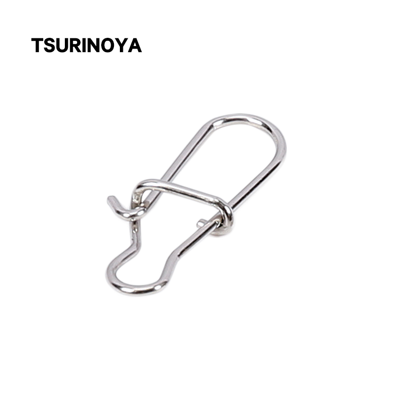 Fishing Equipment Hook - TSURINOYA Stainless Steel Fishing Snaps 50PCS