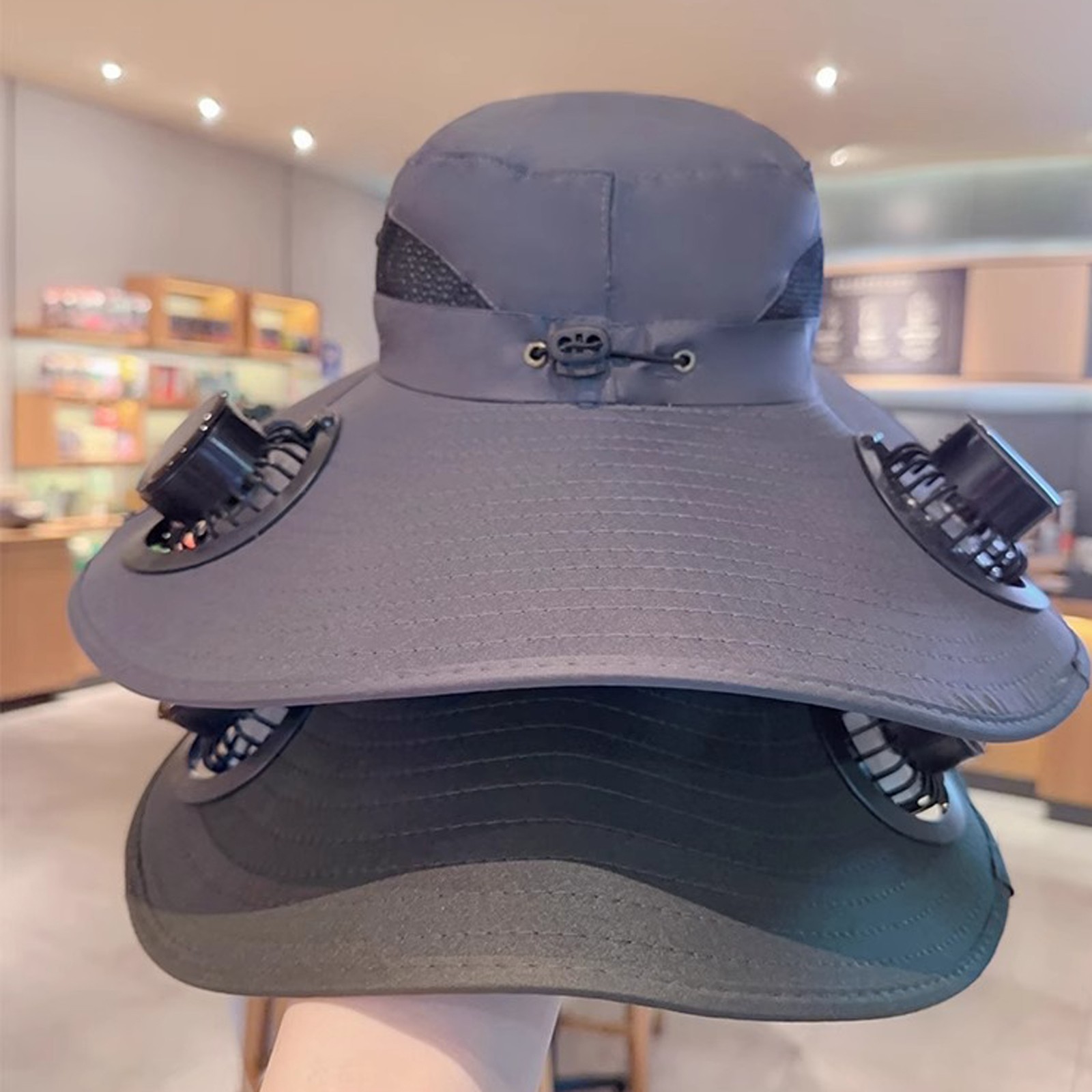 Solar Fan Equipped Wide Brim S - Fishing Equipment In China 评论和价格