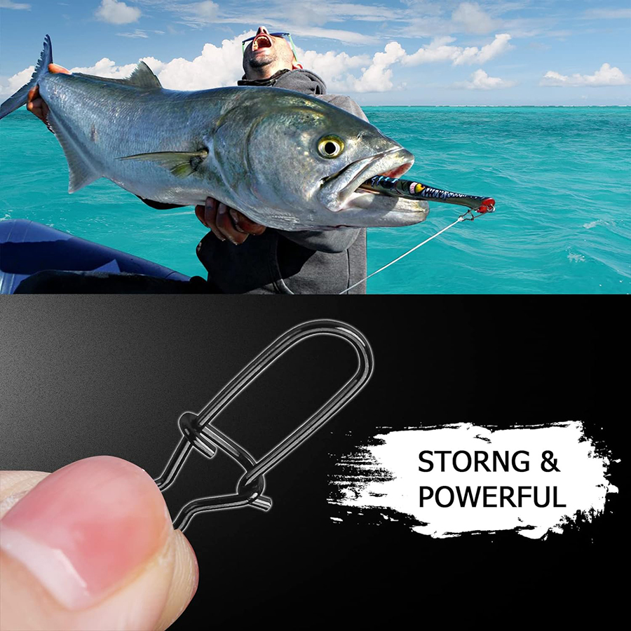 50Pcs Crankbait Snaps Stainles - Fishing Equipment Hook 评论和价格
