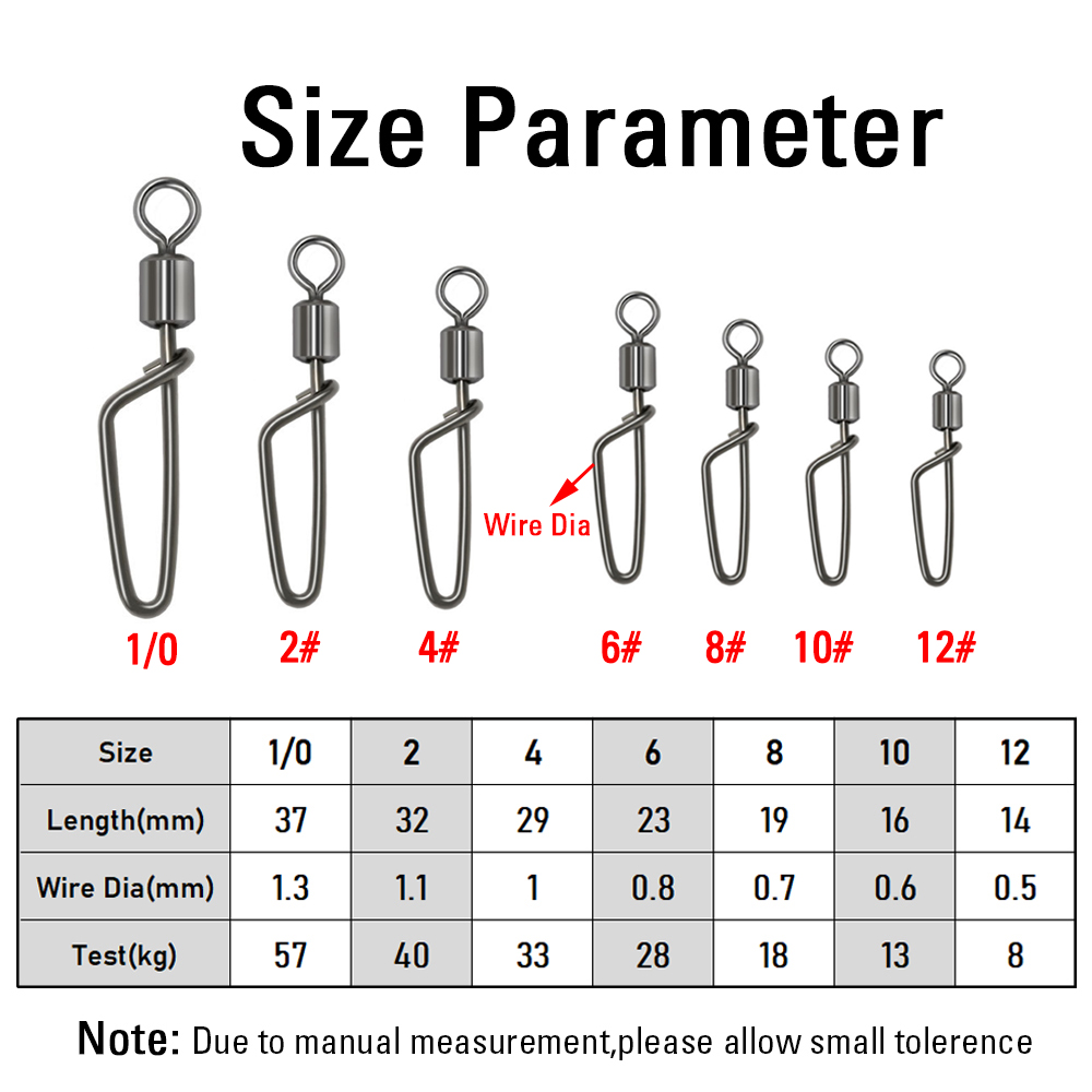 20PCS #12 -1/0 Rolling Swivel  - Fishing Equipment Hook 评论和价格