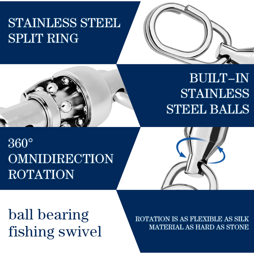 10Pcs Fishing Connector Rollin - Fishing Equipment Hook 评论和价格