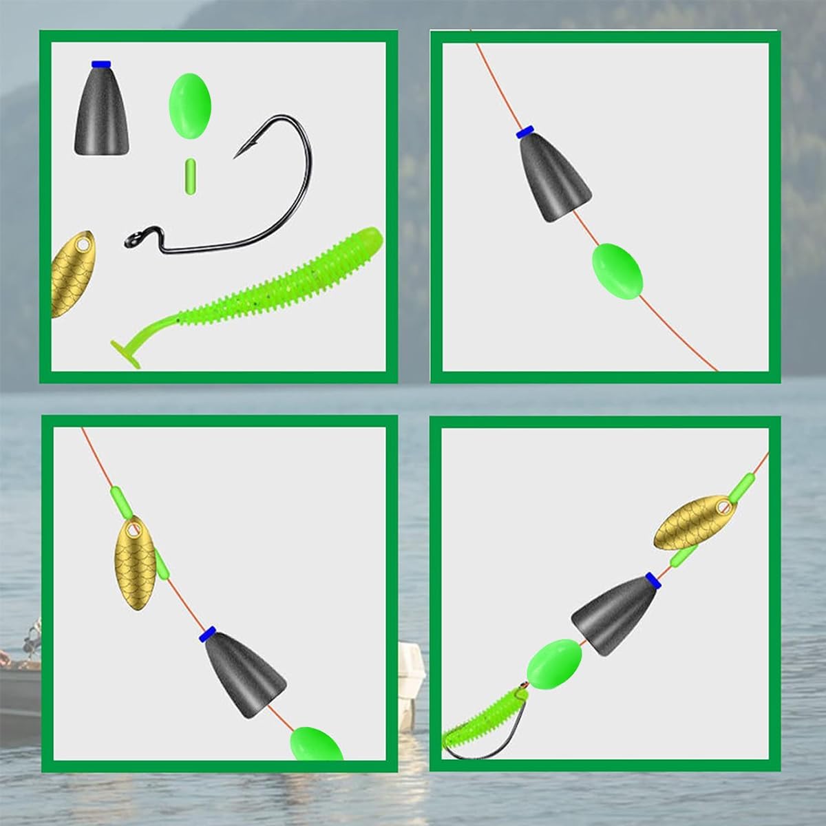 Glow Fishing Beads Oval Lumino - Fishing Equipment Hook 评论和价格